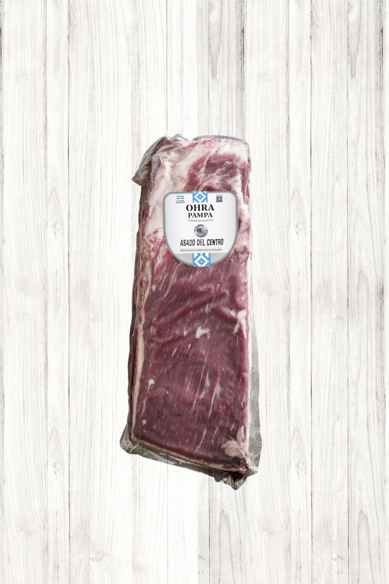 Asado del centro cortado al medio -OP Kosher